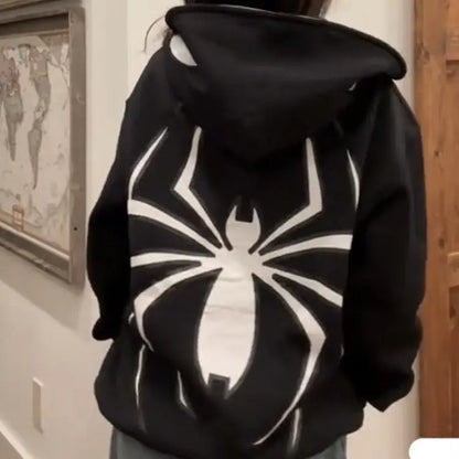 Y2k European Halloween Personalized ’s Hoodies and Hoodies Couples Large Spider Woman