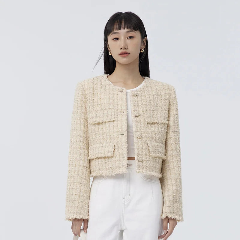 Coat Spring New Short Fur Edge Warm Coat