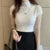 Tops and Blouses Summer Short Sleeve Blouse Blusas Mujer De Moda Turtleneck Knitted Blouse Shirt Tops
