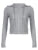 Gray Zip Up Knitted Hooded Jackets Pockets Details Simple Basic Minimalist Slim Long Sleeve Hoodies Knitwear