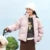 Down Jacket Winter New Contrast Color Texture Printing Couple Puffer Coat Thick Outerwear Down Jacket