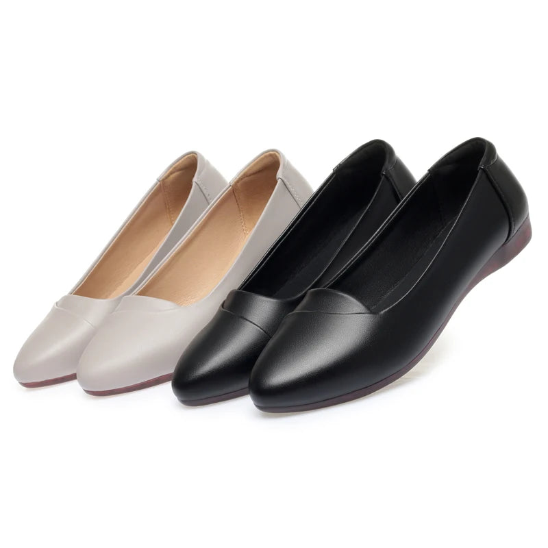 Flat Shoes Large Size Spring New Mommy Shoes Nontie Ballet Shoes