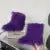 Harajuku Y2k Fluffy Furry Snow Boots Winter Thick Warm Outdoor Fur Boots Lotita Boot Shoes
