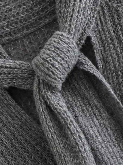 Twist Knit Sweater Pullover Ribbed Long Sleeve Loose Knitwear Sweater High Waist Female Pullover