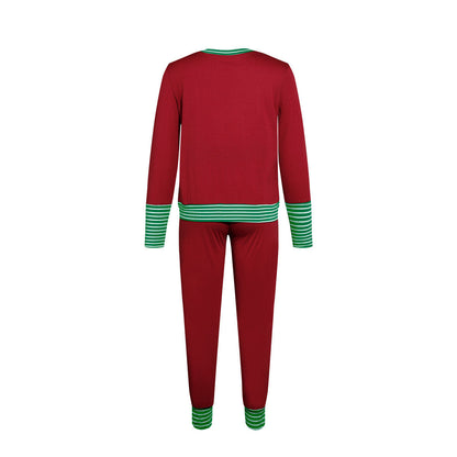 Merry Christmas Pajamas Set Matching Set Full Sleeve Tops+pants 2 Pieces