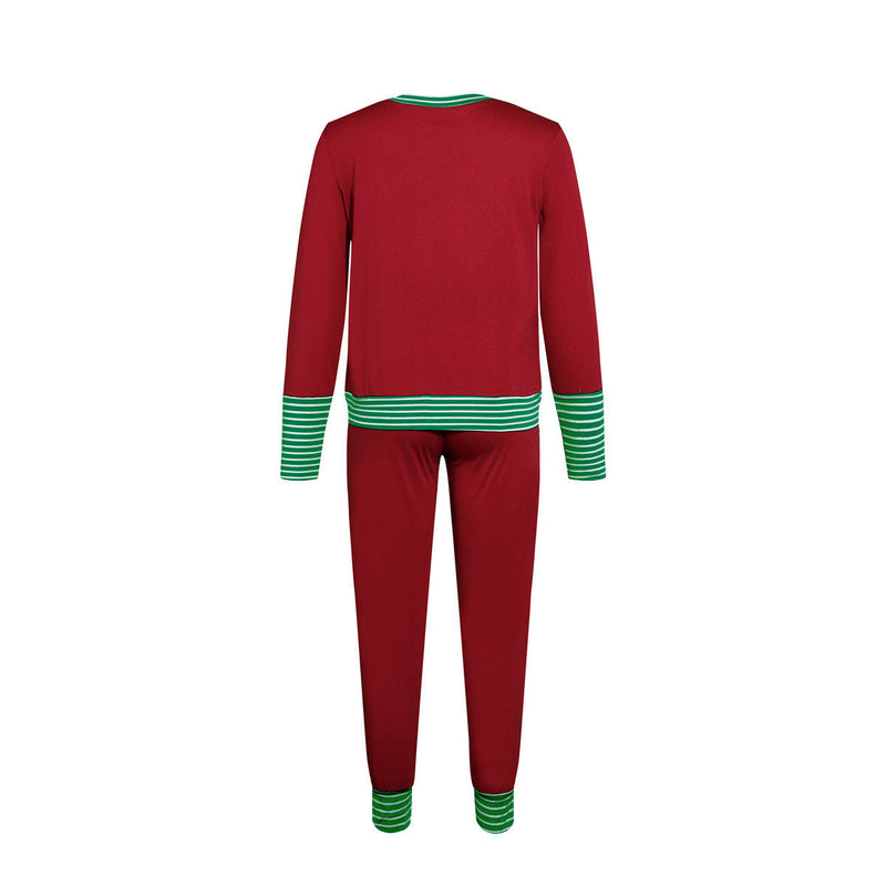 Merry Christmas Pajamas Set Matching Set Full Sleeve Tops+pants 2 Pieces