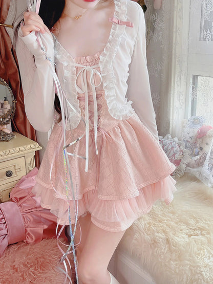 Blouses Allmatch Fungus Edge Chiffon Tender Summer Style Sunscreen Loose Outerwear