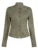 Retro Green Slim Cargo Jackets Button Up Stand Collar Long Sleeve Autumn Korean New Outwear
