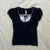 Kawaii Bow Lace Trim T-shirt Striped Patchwork Slim Fit Crop Top Y2k Aesthetic Fairy Grunge Retro Pullover Tees