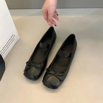 Bowbottom Ballet Shoes Dance Shoes New French Mary Jane Shoes in Autumn