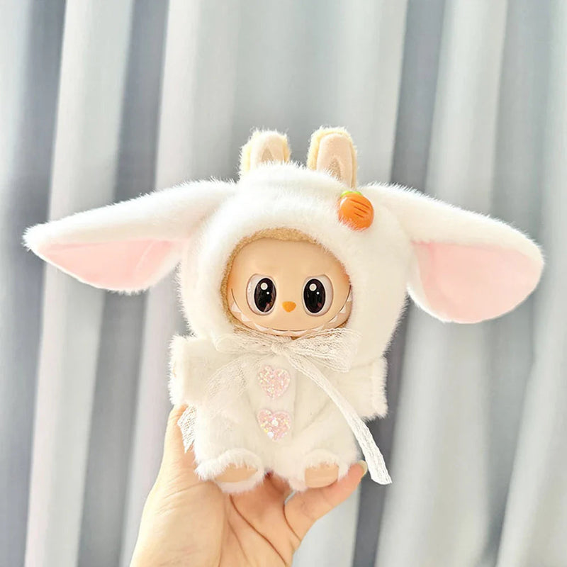 Handmade Labubu Kawaii Bunny Overalls Outfit