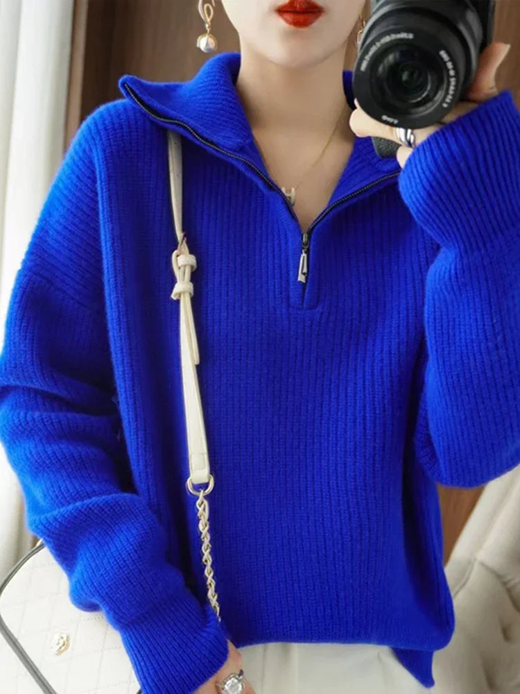 Zip Up Comfy Sweater