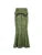 Forest Green Print Aesthetic Vacation Long Skirts Lace Trim Mermaid Skirt