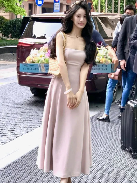 Summer Evening Party Midi Dresses Sleeveless Y2k Mini Birthday Dress Korean Aline Vestidos