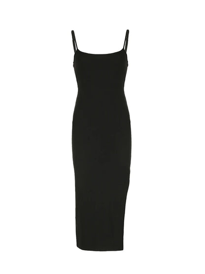 Backless Split Adjustable Straps Long Dresses Rave Summer Vacation Clothing
