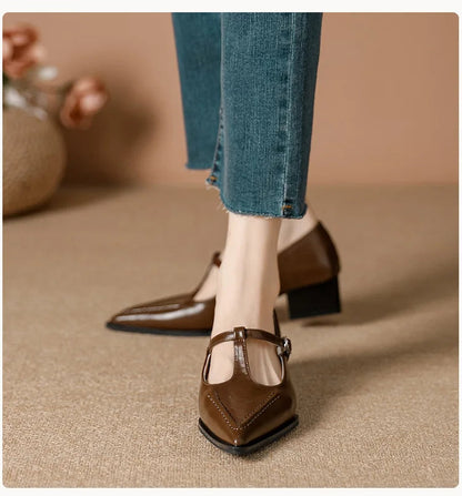 Shoes on Heels Female Footwear Pointed Toe Clogs Platform Shallow Mouth Sneaker Dress New Creepers S