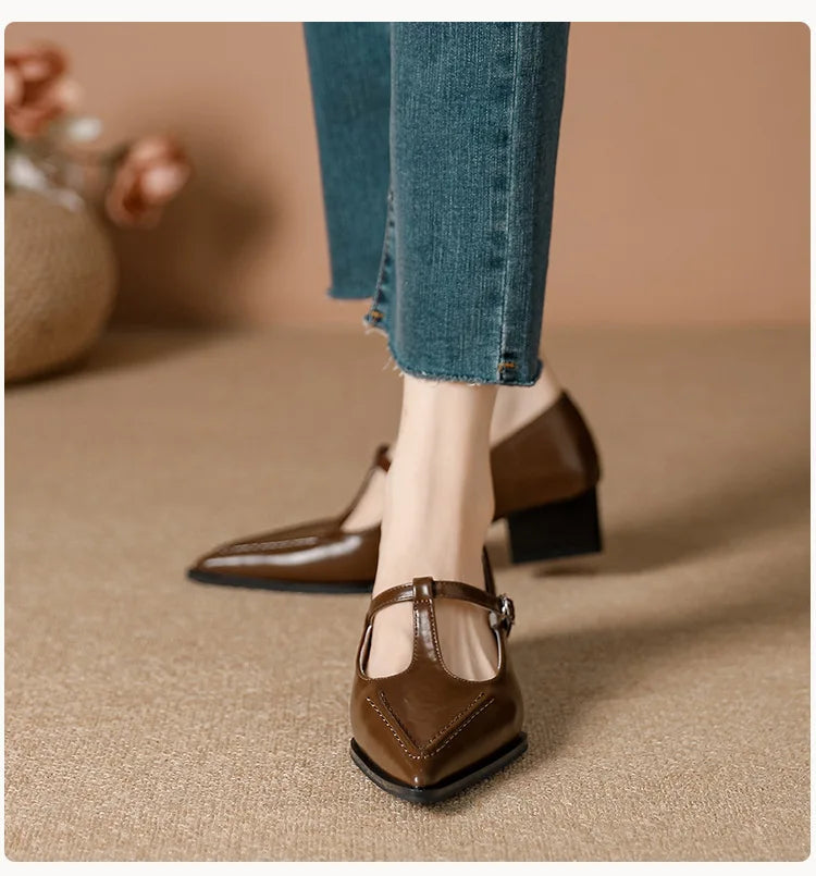 Shoes on Heels Female Footwear Pointed Toe Clogs Platform Shallow Mouth Sneaker Dress New Creepers S