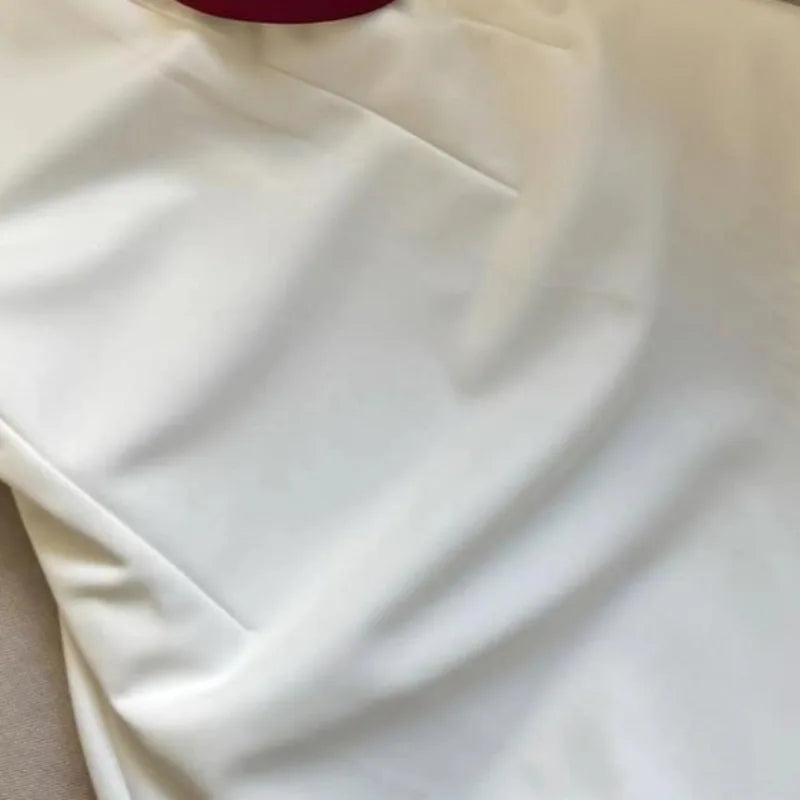 White Preppy Style Dresses Spring Summer Aline Vestidos Mujer Korean Simple Mini Dress