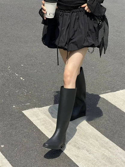 Flower Bud Mini Skirts for Ballet Style Elastic Waist Drawstring Y2k Skirt Summer Kawaii Skirt