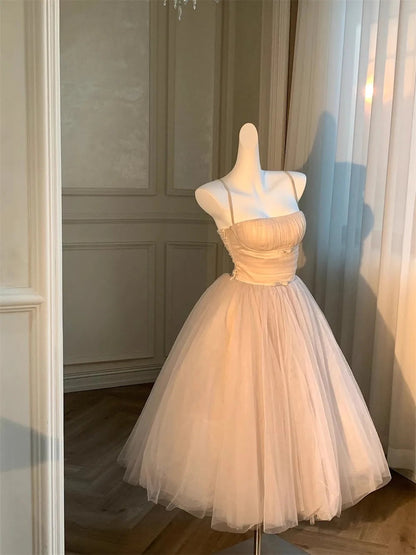 Fairycore White Princess Dress Sweet Ball Gown Birthday Party Vestidos Gauze Bodycone Strapless Camisole Long Dresses