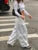 Baggy Wide Leg Sweatpants White Loose Drawstring Low Waist Cargo Pants Hippie Joggers Trousers