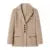 Long Hairy Shaggy Blazer Boyfriend Front Pockets Loose Oversized Suit Coat Pink 4 Colors