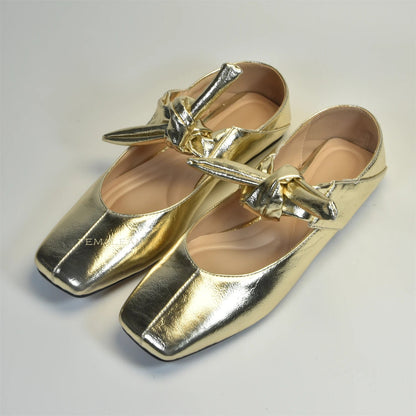 Ballerinas Shoes Round Toe Black Velvet Silver Mary Jane Designer Shoes Sandals Ballet Flats