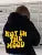 Not in the Mood Personality Letter Female Hoodies Personality Loose Hoodie Autumn Warm Fleece Hoody Harajuku Street Pullover