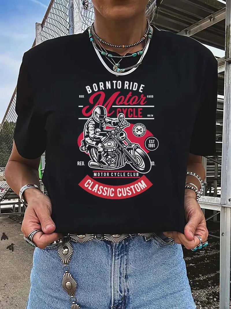 Motorcycle Graphic T-shirt