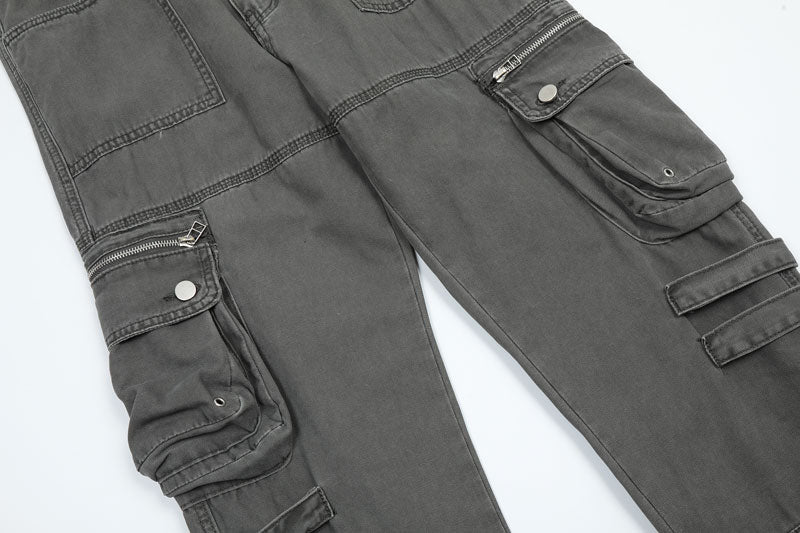 Multi-pocket Utility Cargo Pants