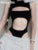 Hollow Out Bodysuit Rave Clubwear Sleeveless Backless Black Skinny Rompers Female Night Out Bodysuits Outfits