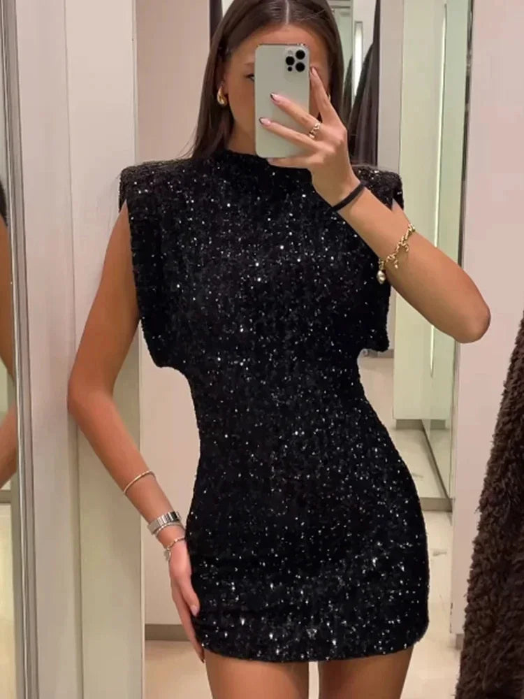 New Midi Dress Oneck Split Sleeveless Slim Dresses High Waist Bodycon Vestidos Robes