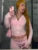 Printed 2 Piece-set Hoodie Slim Cropped Top and High Waist Trousers Outfits Contrast ’s Pants Sets