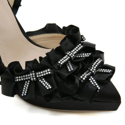 Rhinestone Sandals High Heels Med Comfort Shoes for Espadrilles Platform Large Size Highheeled Pointed Medium Lacquered B