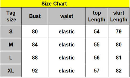 Summer Korean Ruffles Fairy 2 Pieces Set Square Collar Princess Kawaii Print Blouse+high Waist Skirts Suits