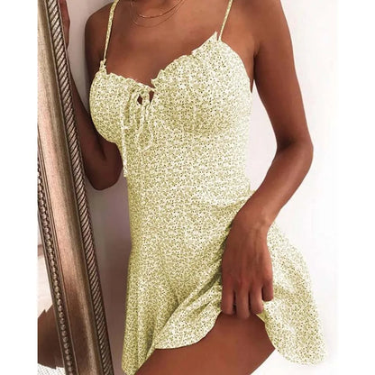 Strapless Backless Camisole Mini Dress