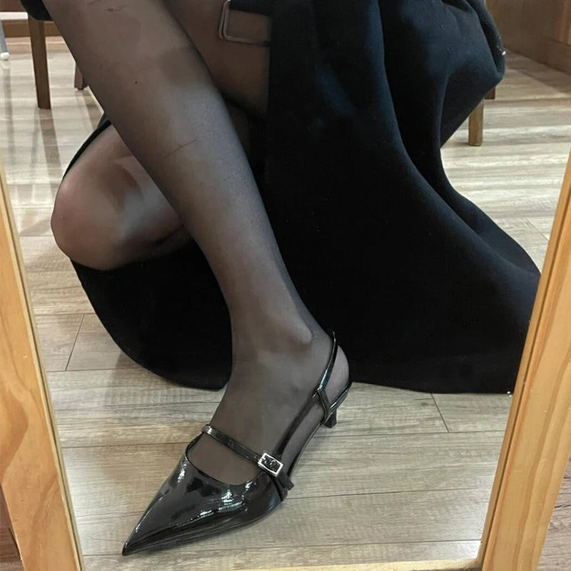 Summer Pointed Toe High Heels Sandals Design Style Thin Heels Banquet Party Sandalias Shoes