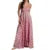 Summer Long Dresses Plaid Print Spaghetti Strap Sleeveless a Line Dresss Vacation Party Dresses Beachwear