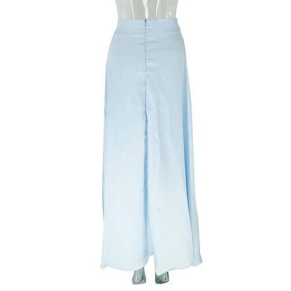 Maxi Skirt New Sweet Summer Zipper Slim Maxi Skirt Club Party Versatile Skirt
