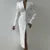 Suit Long Dresses Slim Backless Single Breasted Lapel Dress Lady Autumn Versatile Office