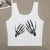 Europe and the United States Street New Skull Series Printed Short Sleeve Y2k ’s T-shirt Vest Strap Inside