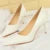 Shoes Patent Leather Pumps High Heels Pointed Lady Party Shoes Stilettos Heels Wedding Shoes