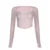 Sweet Fairy Style ��s Tops Autumn Long Sleeve Slim Knitted Bowknot Lace Trim Square Collar Blouses