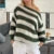 Striped Loose Fit Knitted Pullovers Autumn Spring Long Sleeve Knitwear Grunge Y2k Sweater Preppy Clothes