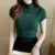 Tops and Blouses Summer Short Sleeve Blouse Blusas Mujer De Moda Turtleneck Knitted Blouse Shirt Tops