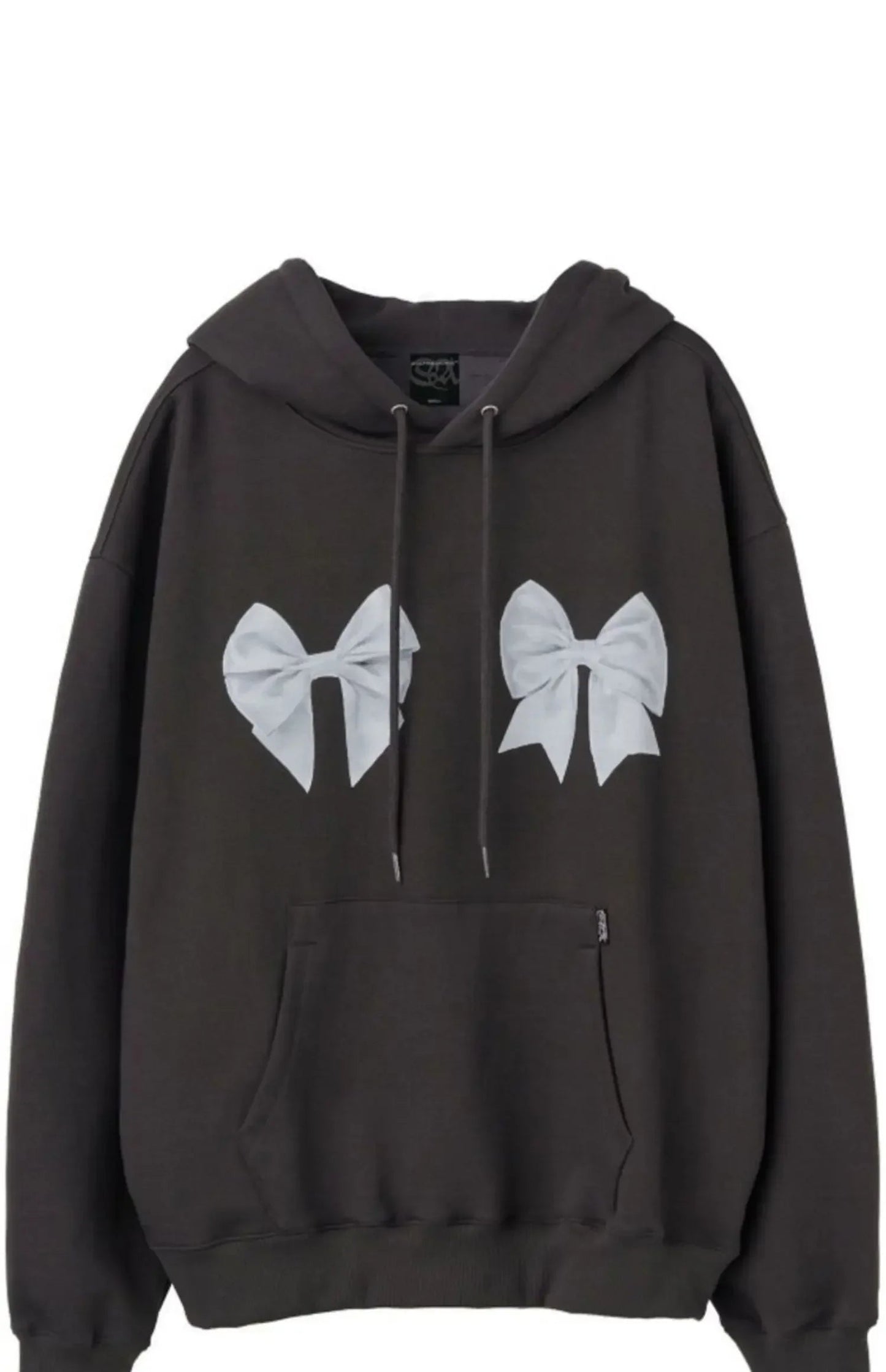 Kawaii Bow Print Hoodies Y2k Long Sleeve Sweatshirt Oversized Sweet Girl Causal Loose Autumn Winter Clothes Ins