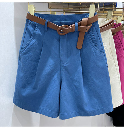 Denim Shorts High Waist Short Cotton Loose Bermuda Shorts