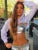 Summer Mesh T Shirt Hollow Out Smocked Crop Tops Long Sleeve Hoodies Tees Shirt Fishnet T-shirt