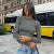 Y2k European and American Summer Open Back Top Long Sleeved Spicy Girl Shoulder T-shirt ’s Wear