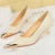 Shoes Retro High Heels Metal Pointed Tip Pumps Stiletto 9.5 Cm and 4.5cm Heels Party Shoes Office Shoes